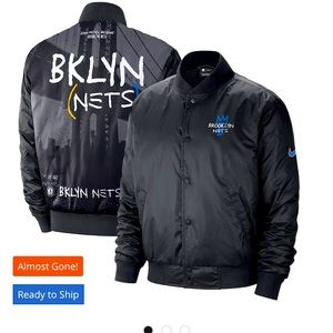 NBA: Nets🔥🏀☄️ City Edition snap Jacket